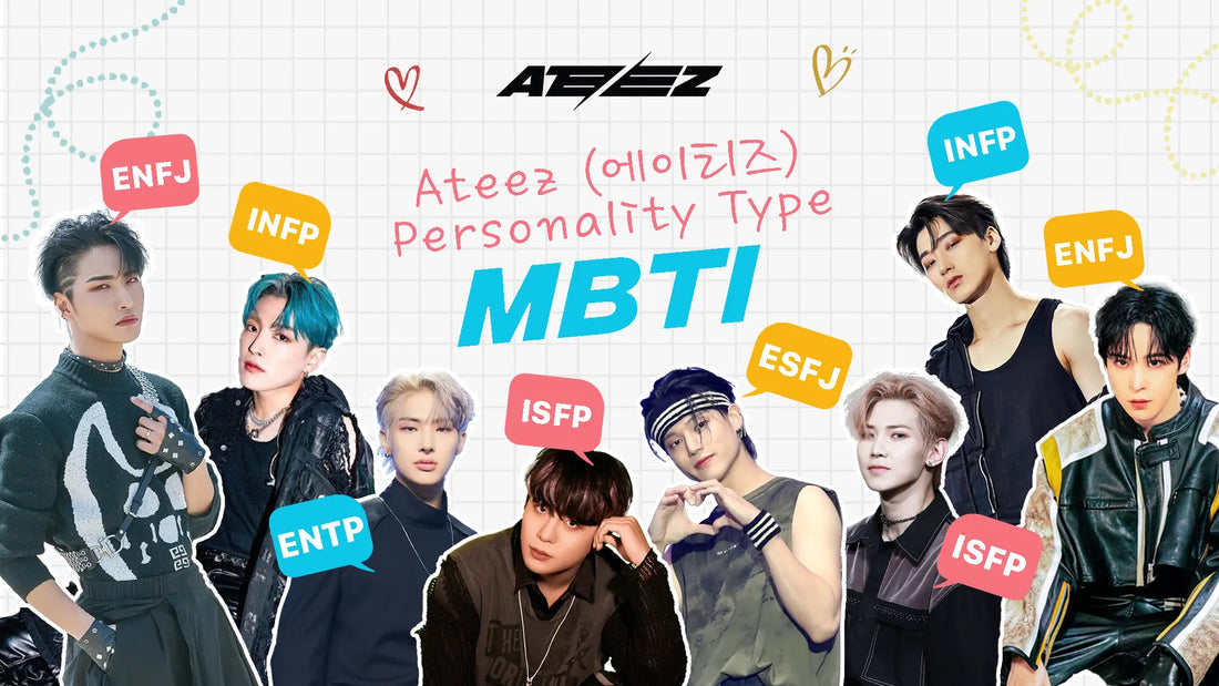 Hongjoong San Mingi Yeosang Jongho Yunho Seonghwa Wooyoung ATEEZ MBTI Personality Type 2023