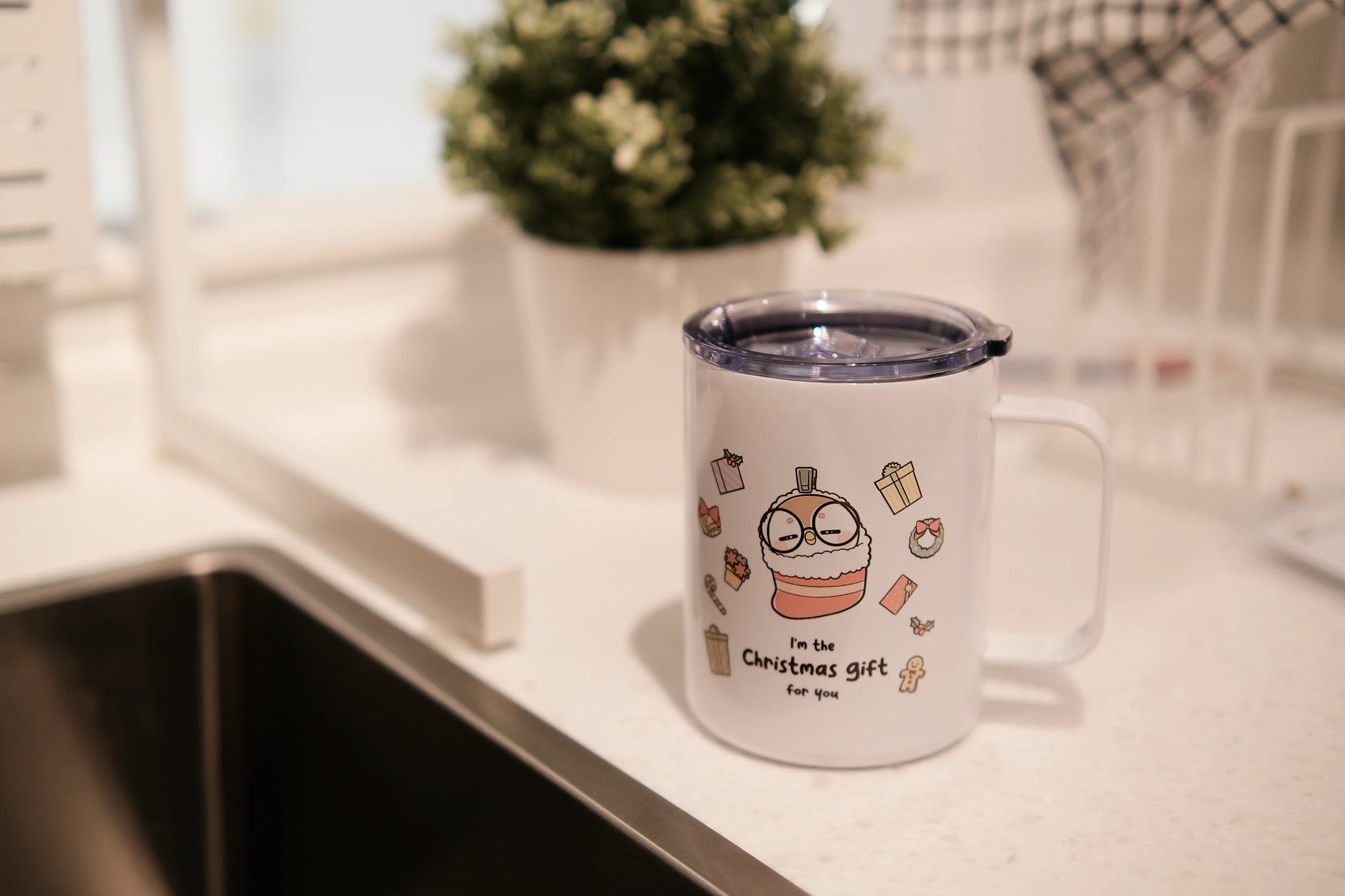 达意小岛-咖啡貓頭鷹聖誕杯-gift禮物