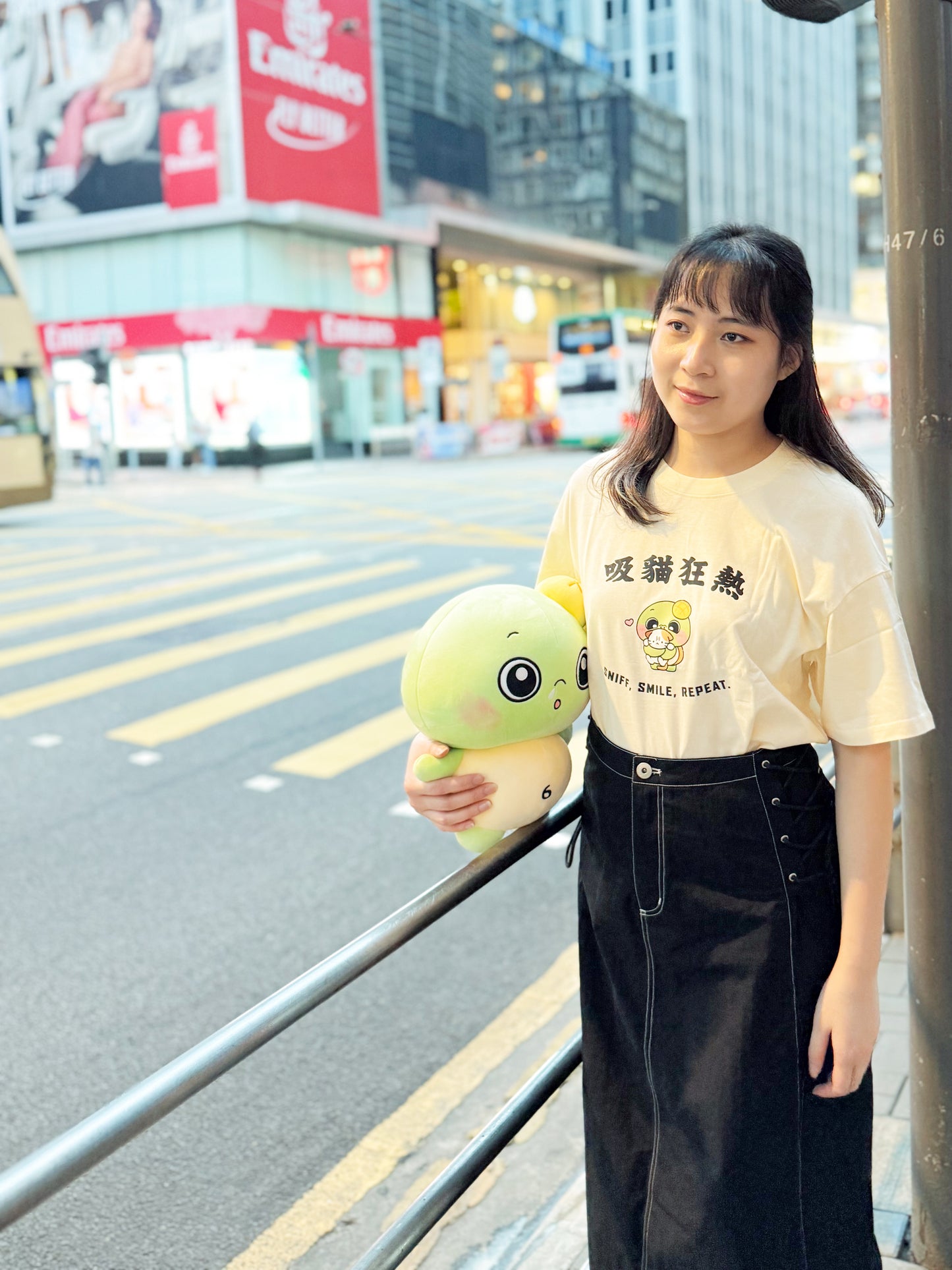 达意小岛- Apollo “Sniff, Smile, Repeat.”-菠蘿龜吸貓狂熱-T裇- Apollo 菠蘿龜 INFP