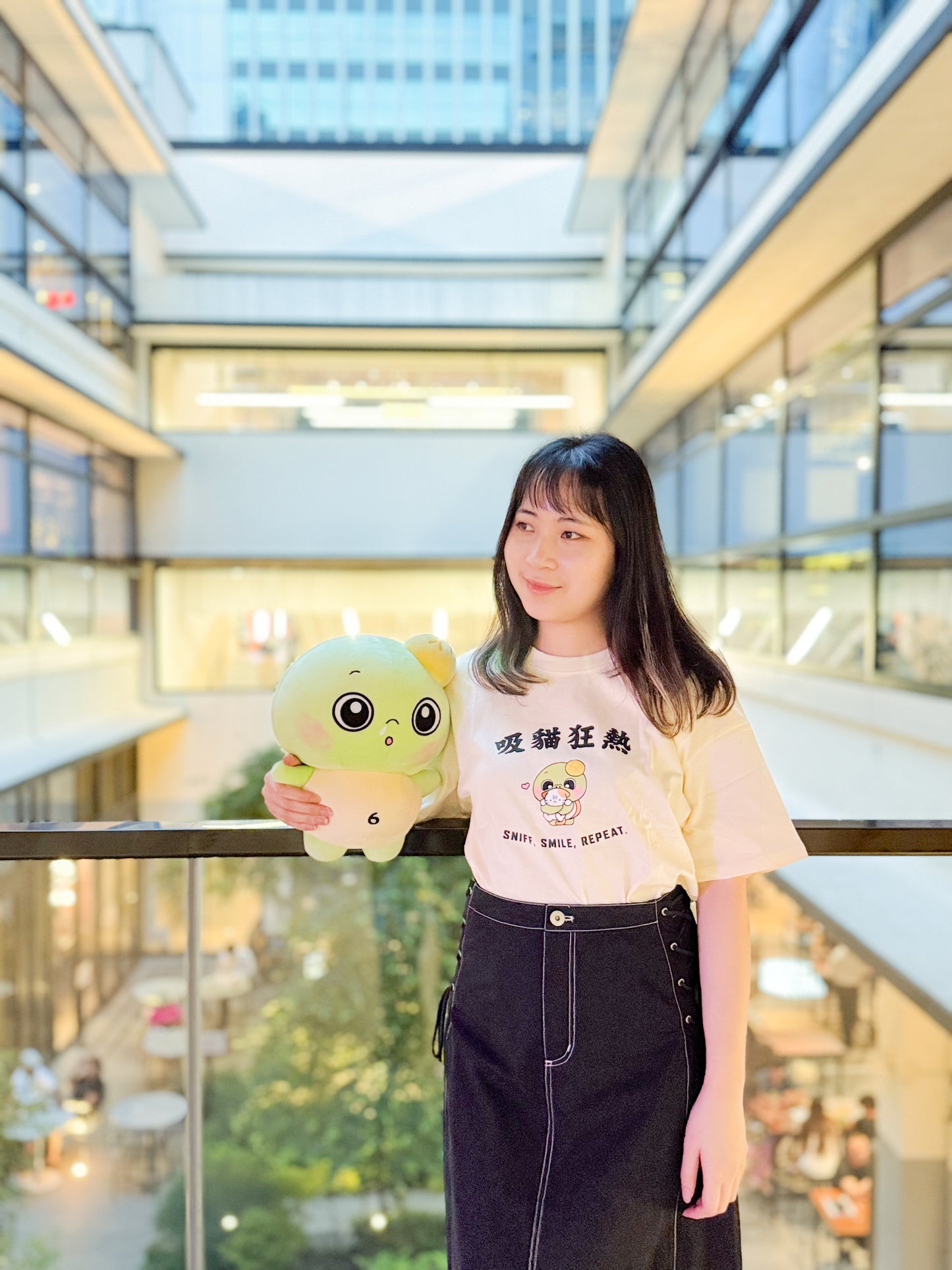 达意小岛- Apollo “Sniff, Smile, Repeat.”-菠蘿龜吸貓狂熱-T裇- Apollo 菠蘿龜 INFP