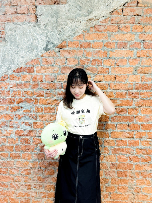 达意小岛- Apollo “Sniff, Smile, Repeat.”-菠蘿龜吸貓狂熱-T裇- Apollo 菠蘿龜 INFP