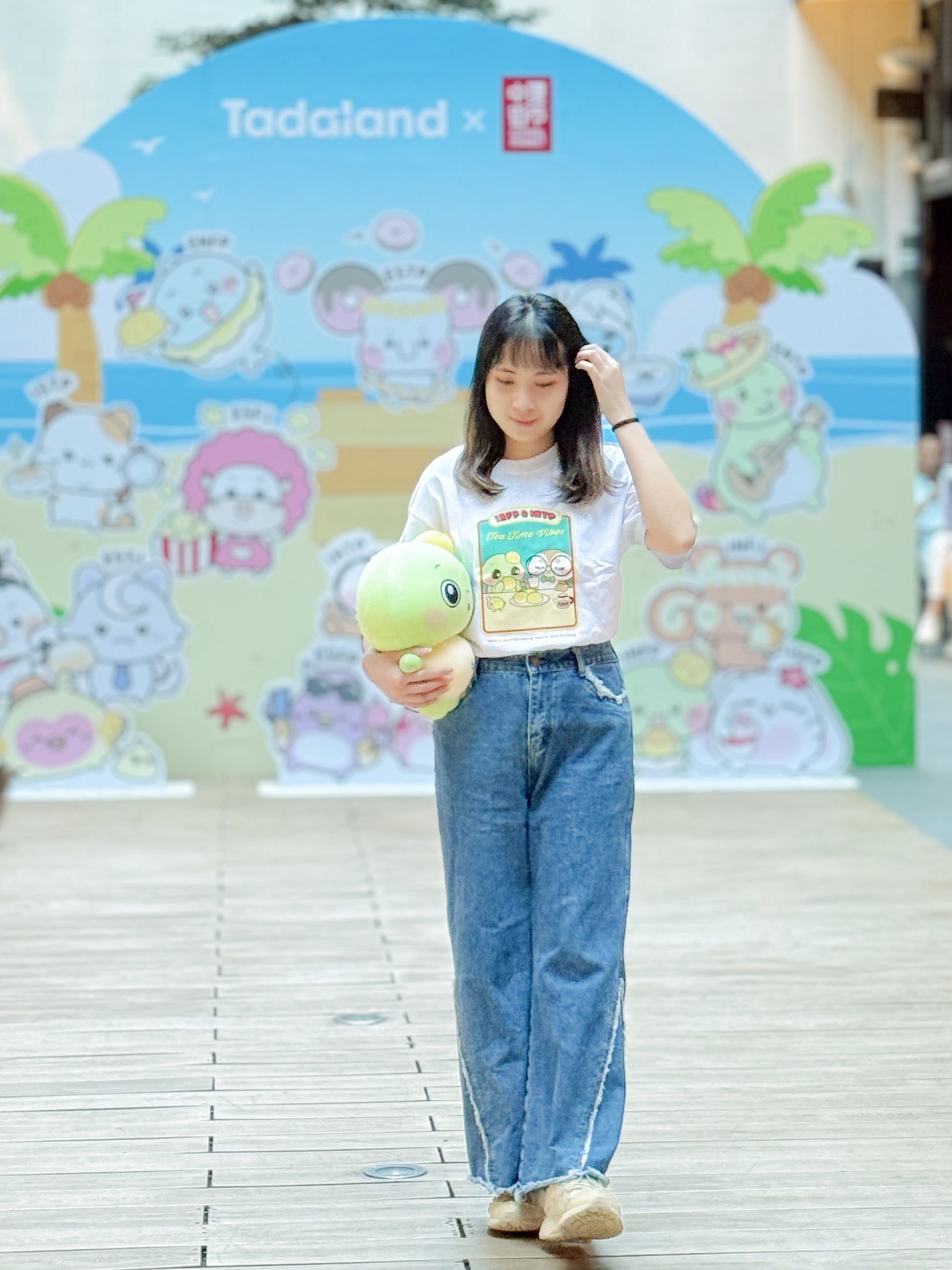 达意小岛- Tea Time Vibes Tee Kid -茶聚時光 -小童款 T裇- Apollo 菠蘿龜 INFP- Cappu-Cappu 咖啡貓頭鷹 INTP