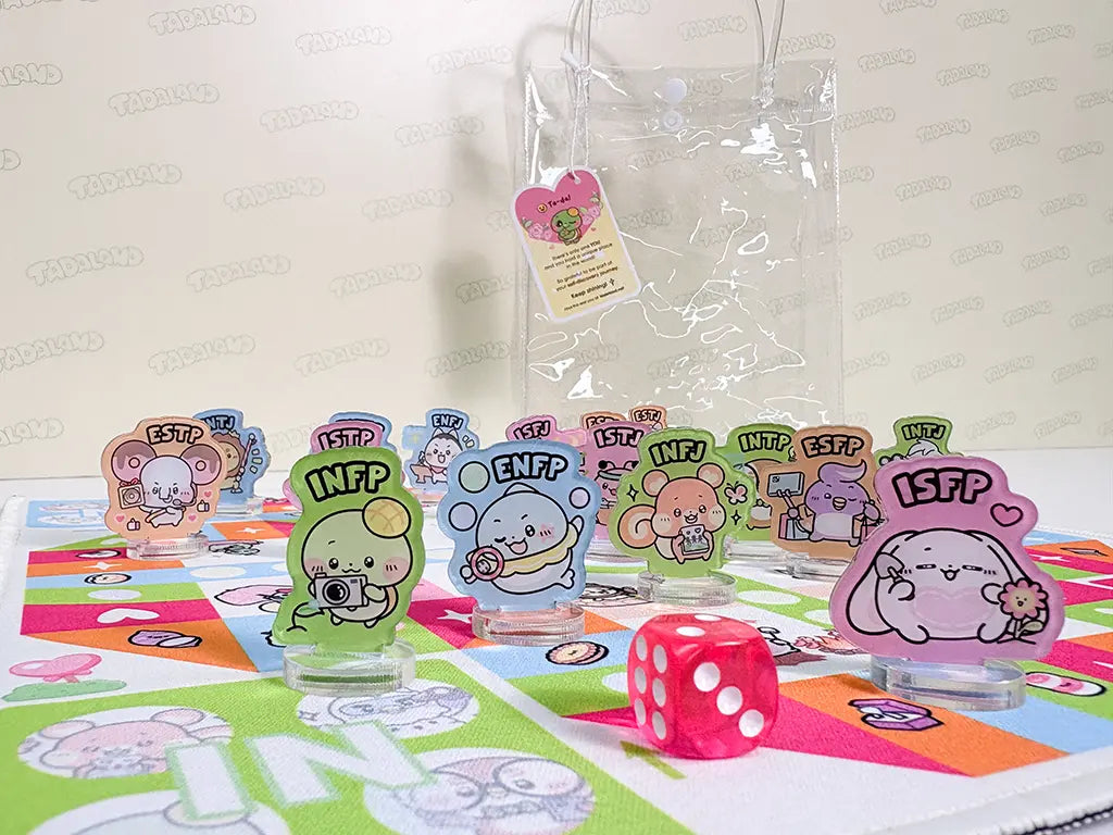 达意小岛-MBTI-Tadamates Aeroplane Chess-Tadamates 飛行棋-Apollo 菠蘿龜 INFP-Roro 蛋卷松鼠 INFJ-Jolly 啫喱海豚 ENFP-Mellow 棉棉兔 ISFP- Cappu-Cappu 咖啡貓頭鷹 INTP