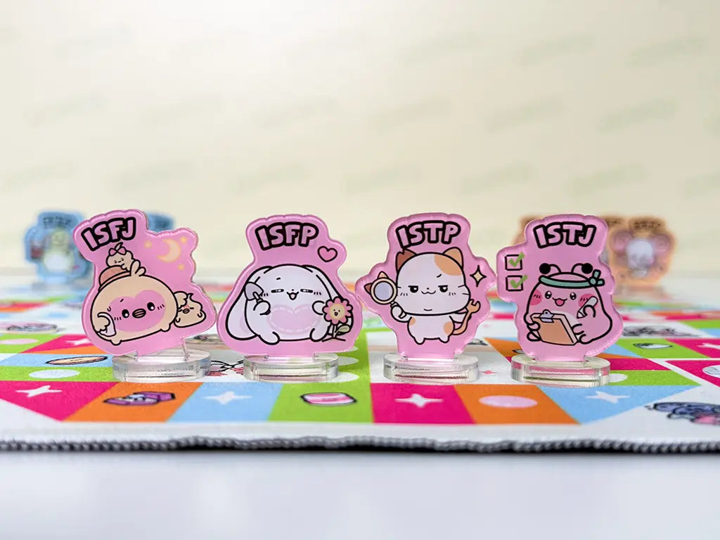 达意小岛-MBTI-Tadamates Aeroplane Chess-Tadamates 飛行棋-Apollo 菠蘿龜 INFP-Roro 蛋卷松鼠 INFJ-Jolly 啫喱海豚 ENFP-Mellow 棉棉兔 ISFP- Cappu-Cappu 咖啡貓頭鷹 INTP