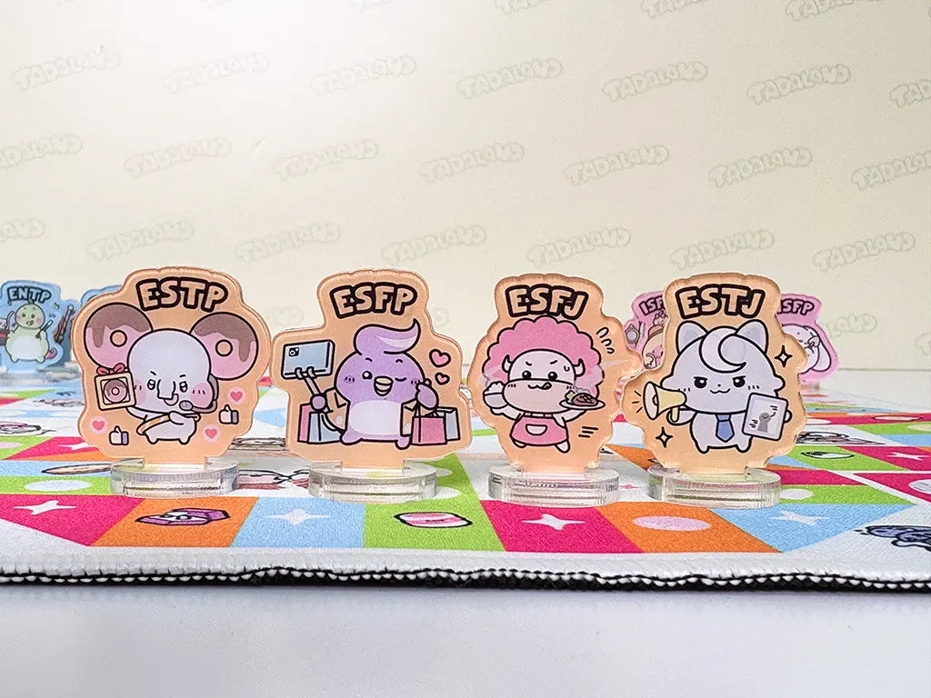 达意小岛-MBTI-Tadamates Aeroplane Chess-Tadamates 飛行棋-Apollo 菠蘿龜 INFP-Roro 蛋卷松鼠 INFJ-Jolly 啫喱海豚 ENFP-Mellow 棉棉兔 ISFP- Cappu-Cappu 咖啡貓頭鷹 INTP