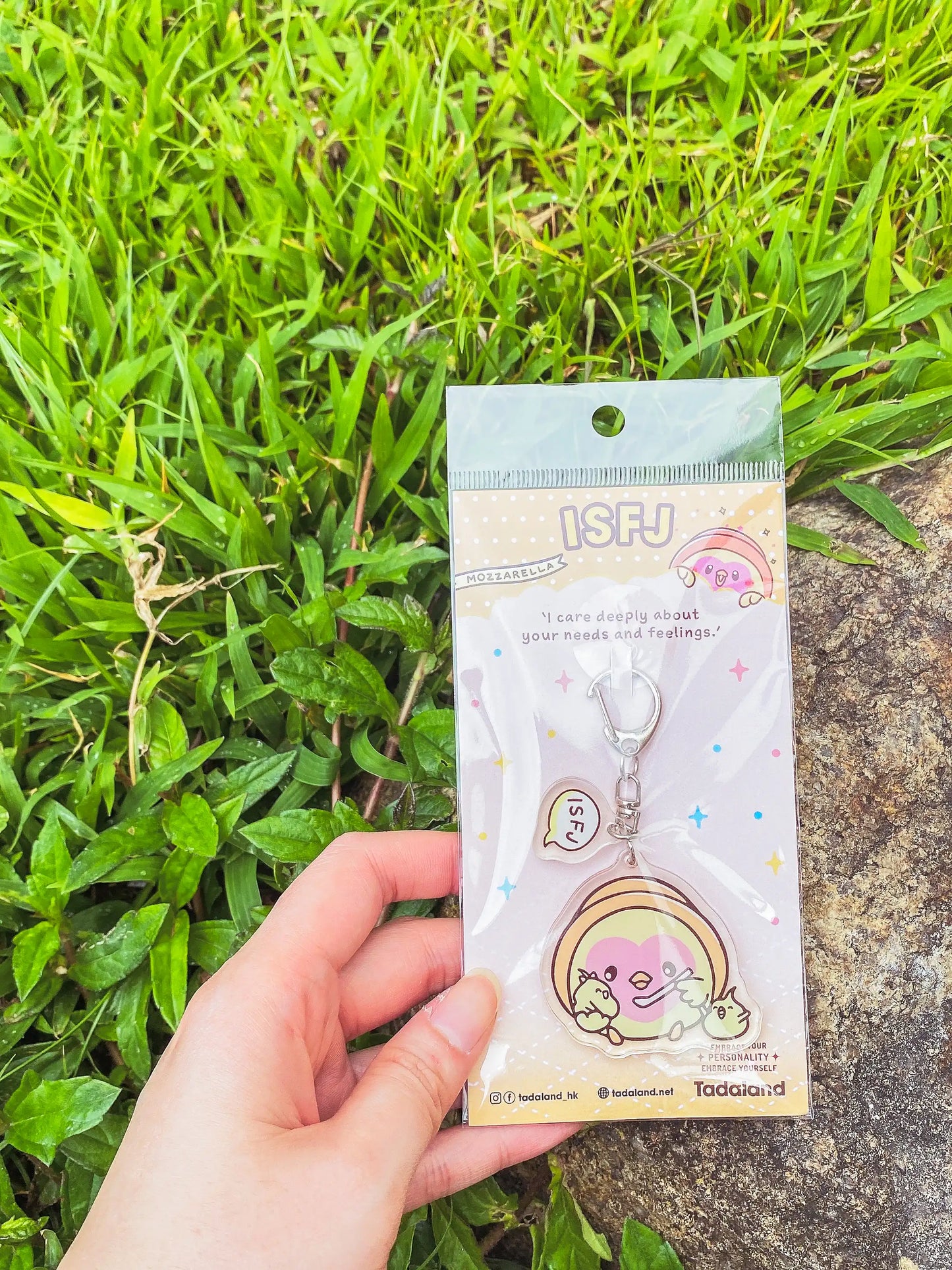 达意小岛-keychains-鎖匙釦--Mozzarella 芝心雞 ISFJ
