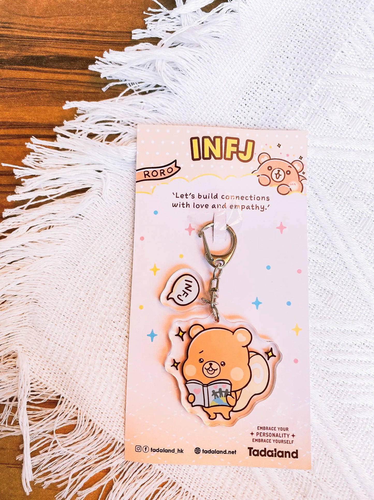 达意小岛-keychains-鎖匙釦- Roro蛋卷松鼠 INFJ