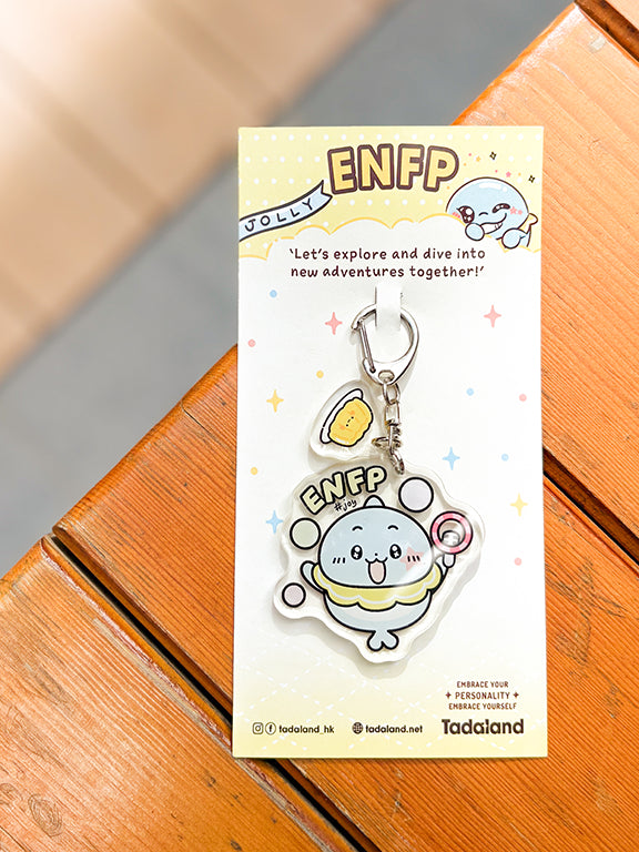达意小岛-keychains-鎖匙釦- Jolly啫喱海豚 ENFP