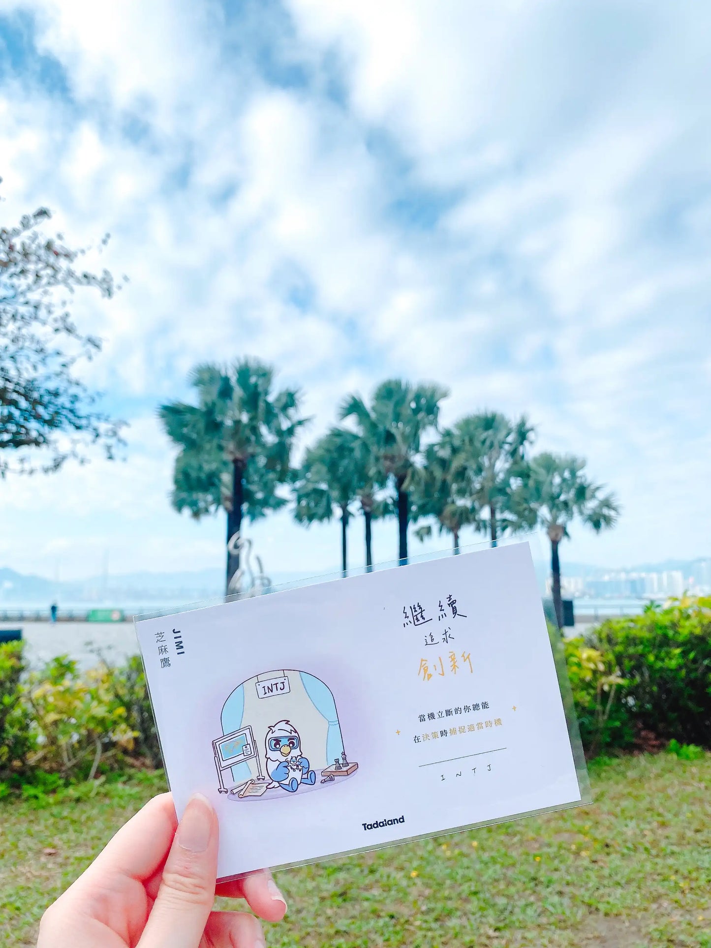 达意小岛-Tadamates Encouragement Cards-心意卡-Jimi 芝麻鷹 INTJ