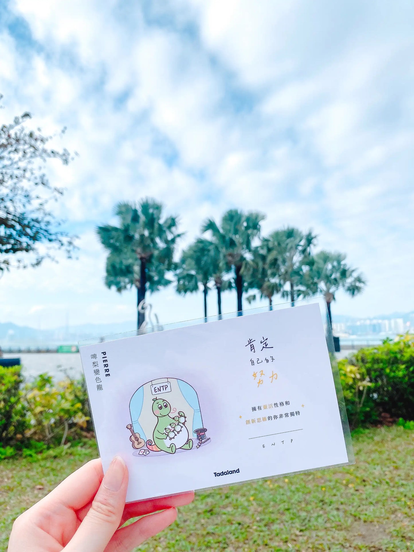 达意小岛-Tadamates Encouragement Cards-心意卡-Pierre 啤梨變色龍 ENTP