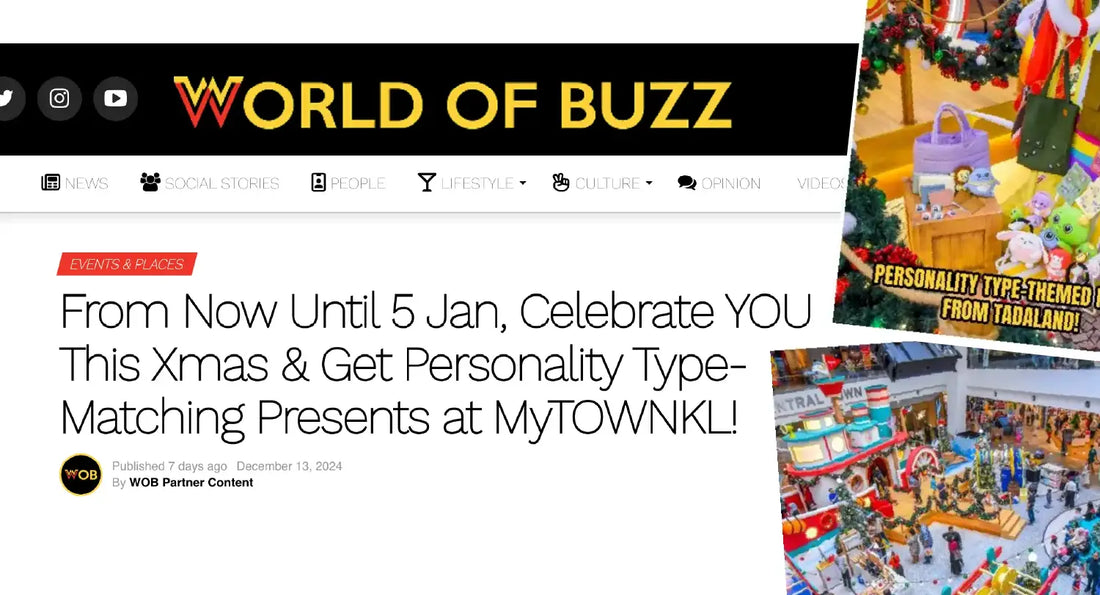 达意小岛-MBTI-Malaysian Online Media World of Buzz Reports on MyTOWN Shopping Centre's Christmas Collaboration with Tadaland-馬來西亞網媒World of Buzz報導Tadaland聯乘MyTOWN購物中心的聖誕活動-Apollo 菠蘿龜