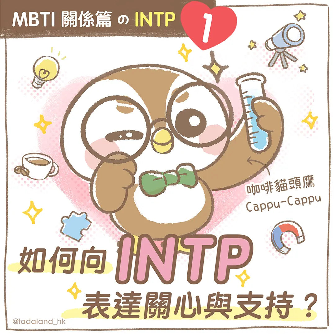 达意小岛-MBTI-如何向 INTP 表達關心與支持？- Cappu-Cappu咖啡貓頭鷹