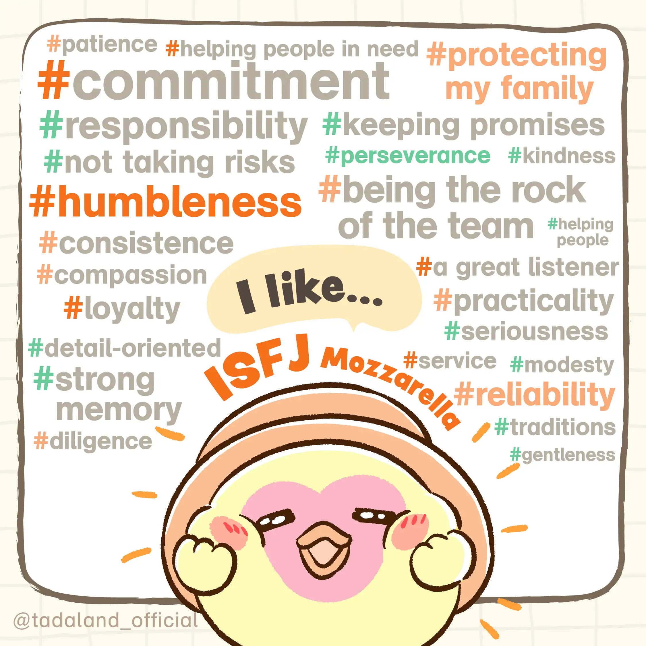 达意小岛-Isfj 如何接收愛-Mozzarella 芝心雞